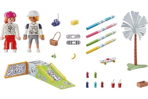 Zestaw z figurkami Color 71515 Skatepark Playmobil