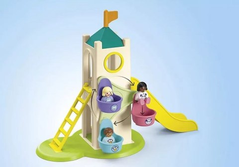 Zestaw z figurkami Junior 71703 Wieża przygód i budka z lodami Playmobil