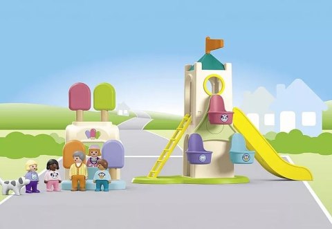Zestaw z figurkami Junior 71703 Wieża przygód i budka z lodami Playmobil