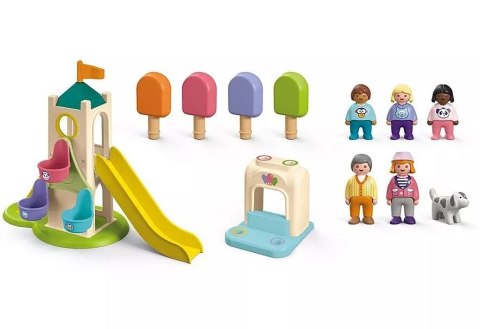 Zestaw z figurkami Junior 71703 Wieża przygód i budka z lodami Playmobil