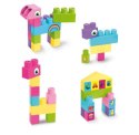 Klocki 26 elementów Big Blocks różowe Wader