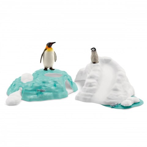 Zestaw figurek Wild Life Zabawa rodziny pingwinów Schleich