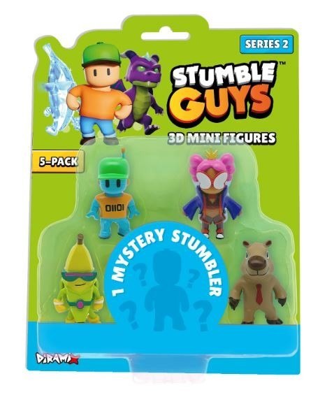 Figurki Stumble Guys Opakowanie windowbox z 5 figurkami Dante