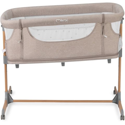 Łóżeczko dostawne SMART BED beżowe MoMi