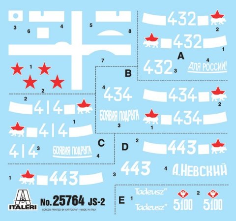 Model plastikowy Josif Stalin JS-2 1/56 Italeri