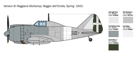 Model plastikowy Reggiane Re.2002 Ariete 1/72 Italeri
