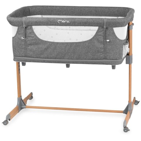 Łóżeczko dostawne SMART BED szare MoMi