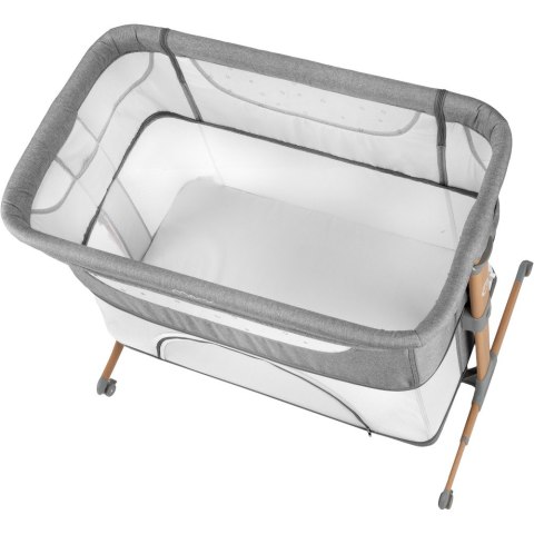 Łóżeczko dostawne SMART BED szare MoMi