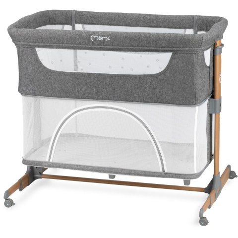 Łóżeczko dostawne SMART BED szare MoMi