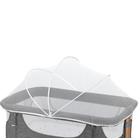 Łóżeczko dostawne SMART BED szare MoMi
