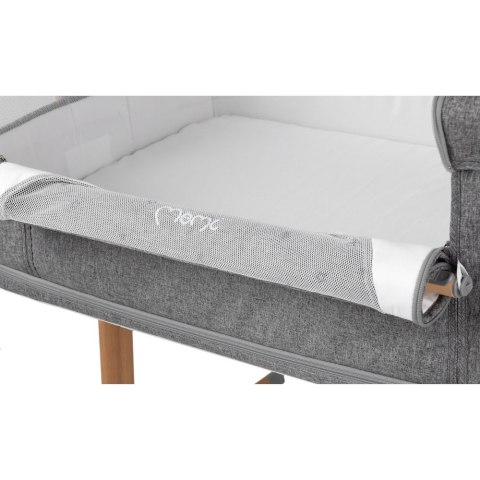 Łóżeczko dostawne SMART BED szare MoMi