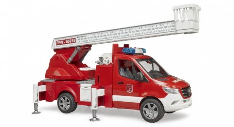 Wóz strażacki Mercedes Benz Sprinter z drabiną i światłami BRUDER