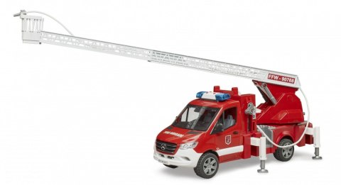 Wóz strażacki Mercedes Benz Sprinter z drabiną i światłami BRUDER
