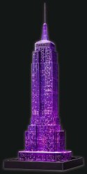 Puzzle 3D Budynki nocą Empire State Building Ravensburger Polska