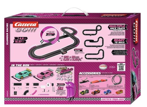 Tor samochodowy z pojazdami Girls Power Racing 4,9m Carrera