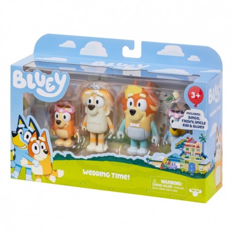 Figurki Bluey Wesele wujka 4-pak Tm Toys
