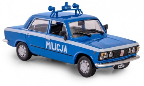Pojazd PRL Fiat 125P Milicja Daffi