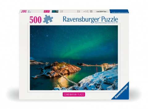 Puzzle 500 elementów Zorza polarna nad Bergsfjord Ravensburger Polska