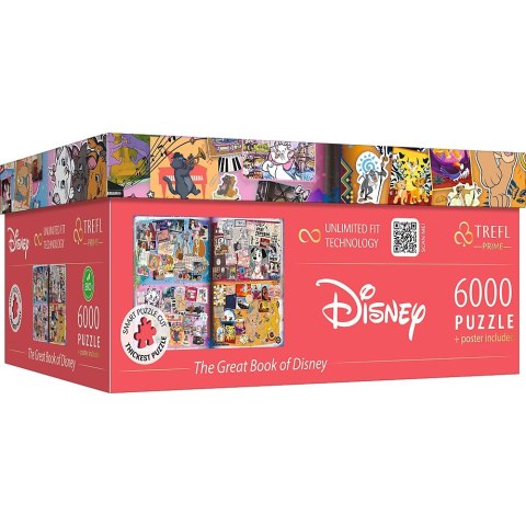 Puzzle 6000 elementów Disney Magical Book of Fairytales Trefl