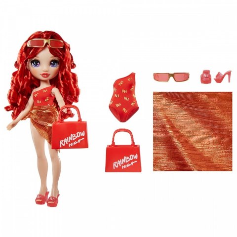 Lalka Rainbow High Swim Style Ruby Red MGA
