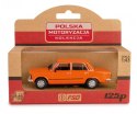 Pojazd PRL Fiat 125p pomarańczowy Daffi