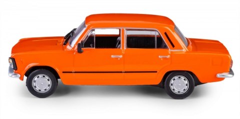 Pojazd PRL Fiat 125p pomarańczowy Daffi