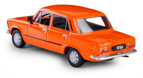 Pojazd PRL Fiat 125p pomarańczowy Daffi