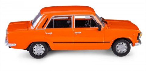 Pojazd PRL Fiat 125p pomarańczowy Daffi