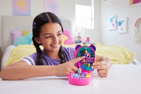 Figurki Polly Pocket Bubble Tea Panda zestaw kompaktowy Mattel