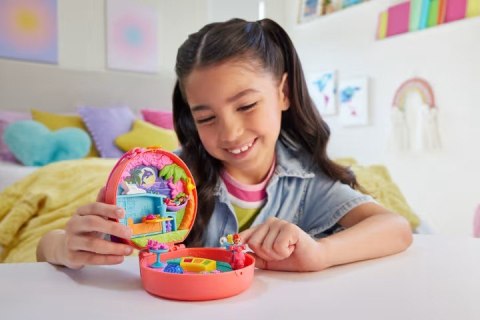 Figurki Polly Pocket Zestaw kompaktowy, Skuter Pieska Mattel