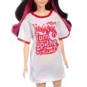 Lalka Barbie Fashionistas brunetka z falowanymi włosami Mattel