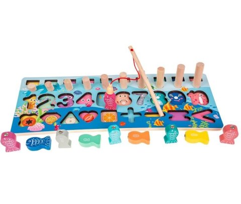 Układanka drewniana Montessori Cyfry Smily Play