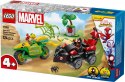 Klocki SPIDEY 11198 Pościg Spina za Electro w dinopojeździe LEGO