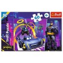 Puzzle 60 elementów Batman i jego pojazdy Trefl