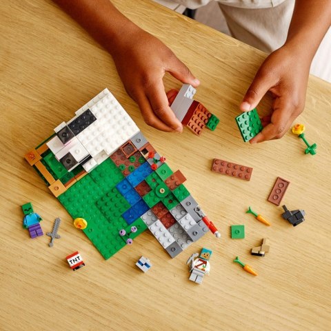 Klocki Minecraft 21181 Królicza farma LEGO