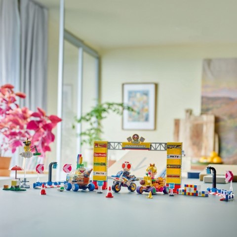 Klocki Super Mario 72036 Mario Kart - Zestaw Baby Peach i Grand Prix LEGO