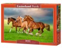 Puzzle 500 elementów Konie biegnące wiosną Castor