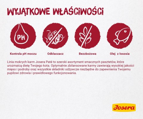 JOSERA Pate gulasz kurczak z wołowiną - mokra karma dla kota - 85 g