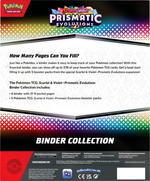 Karty TCG: Scarlet & Violet - Prismatic Evolutions - Binder Collection Pokemon TCG