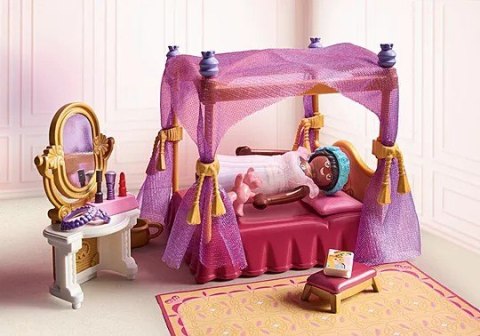 Princess Magic 71847 Sypialnia księżniczek z garderobą Playmobil