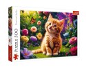 Puzzle 500 elementów Uroczy kotek Trefl