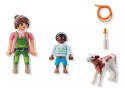Zestaw z figurkami Duo Pack 71803 Gospodyni wiejska z dzieckiem i cielakiem Playmobil