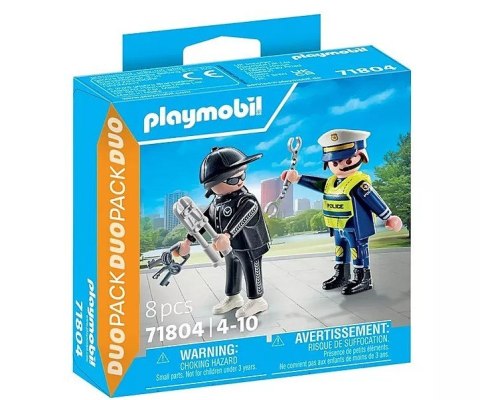 Zestaw z figurkami Duo Pack 71804 Policjant i złodziej Playmobil