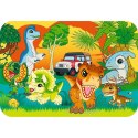 Puzzle drewniane 24 elementy Dinozaury Jurassic World Trefl