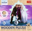 Puzzle drewniane 50 elementów Kraina Lodu Trefl