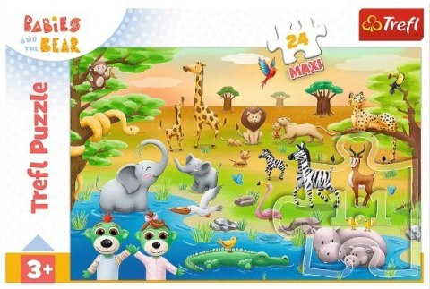Puzzle 25 elementów Maxi Safari Bobaski Trefliki Trefl