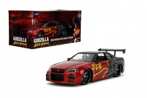 Pojazd Godzilla 2002 Nissan Skyline GTR 1:24 JADA TOYS