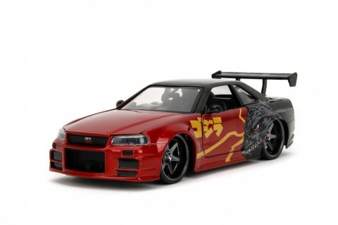 Pojazd Godzilla 2002 Nissan Skyline GTR 1:24 JADA TOYS