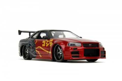 Pojazd Godzilla 2002 Nissan Skyline GTR 1:24 JADA TOYS