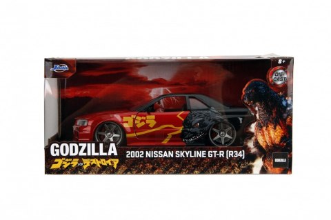 Pojazd Godzilla 2002 Nissan Skyline GTR 1:24 JADA TOYS